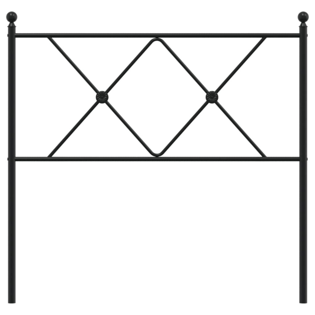 Tête de lit métal noir 90 cm - XIOS