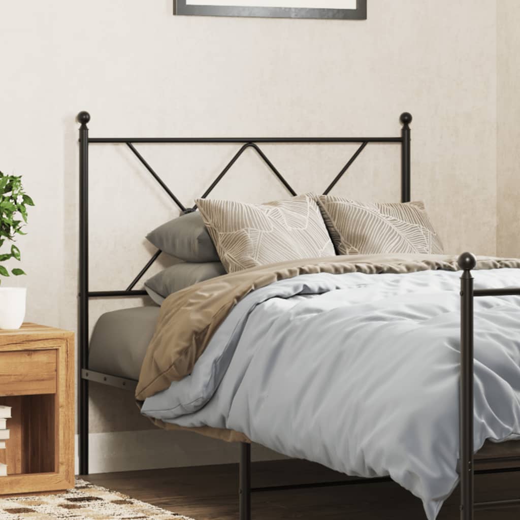 Tête de lit métal noir 90 cm - XIOS
