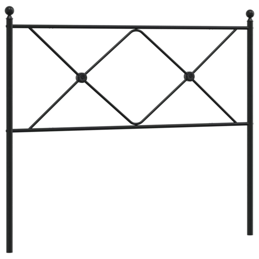 Tête de lit métal noir 100 cm - XIOS