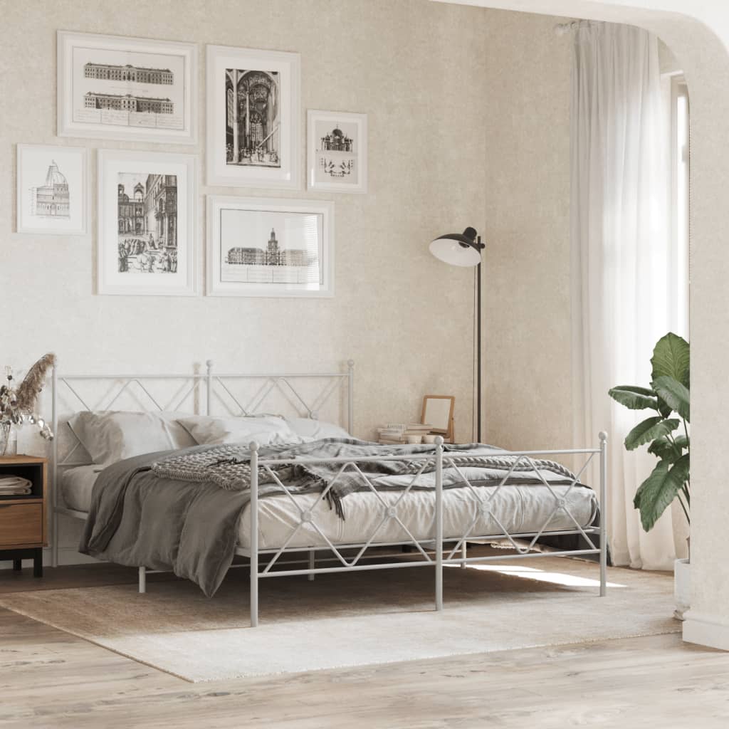 Tête de lit métal blanc 160 cm - XIOS