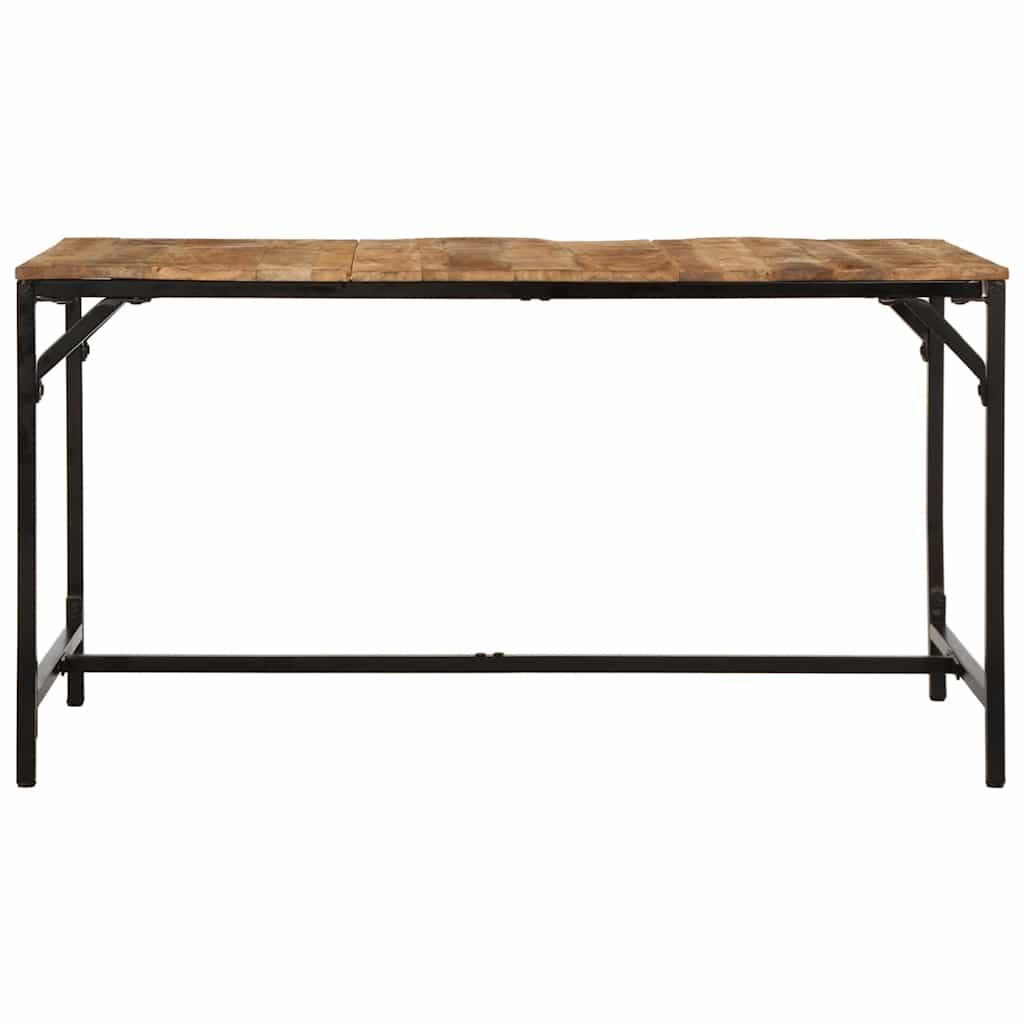 Table à manger 140x70x75 cm bois de manguier massif brut - XIOS