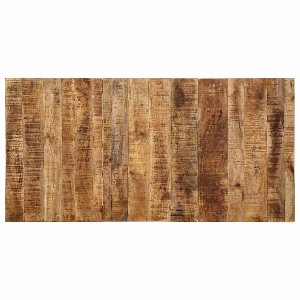 Table à manger 140x70x75 cm bois de manguier massif brut - XIOS