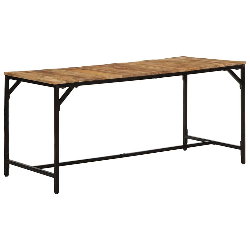 Table à manger 160x80x75 cm bois de manguier massif brut - XIOS