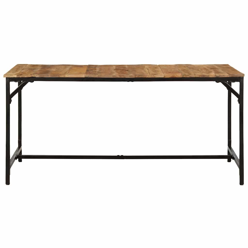 Table à manger 160x80x75 cm bois de manguier massif brut - XIOS