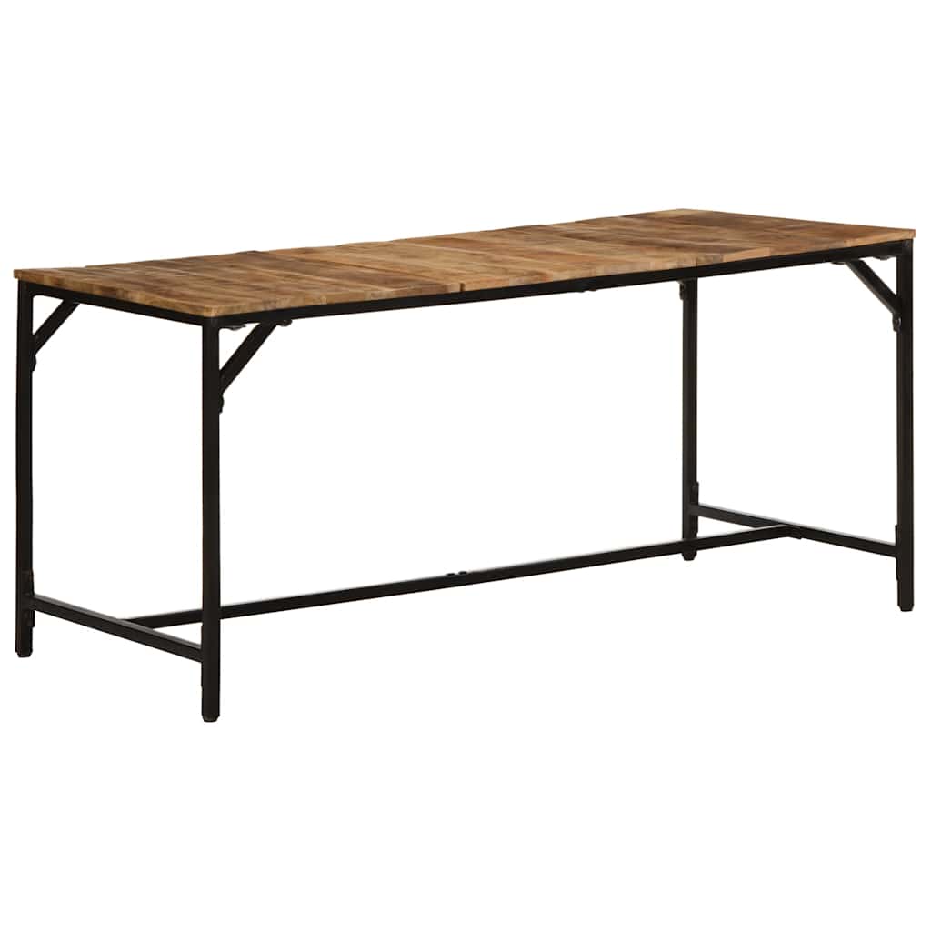 Table à manger 160x80x75 cm bois de manguier massif brut - XIOS