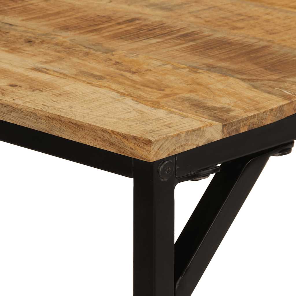 Table à manger 160x80x75 cm bois de manguier massif brut - XIOS