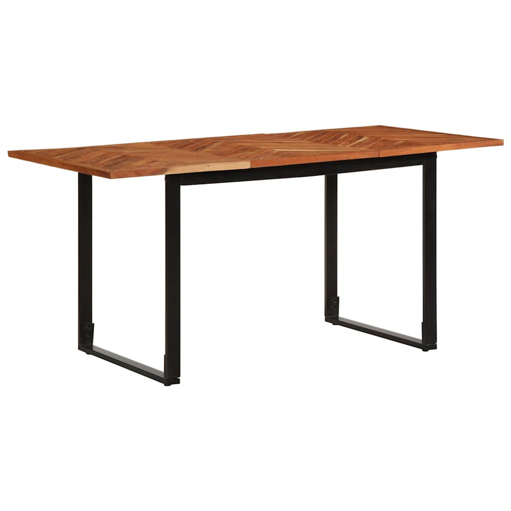 Table à manger 160x80x75 cm bois massif d'acacia - XIOS