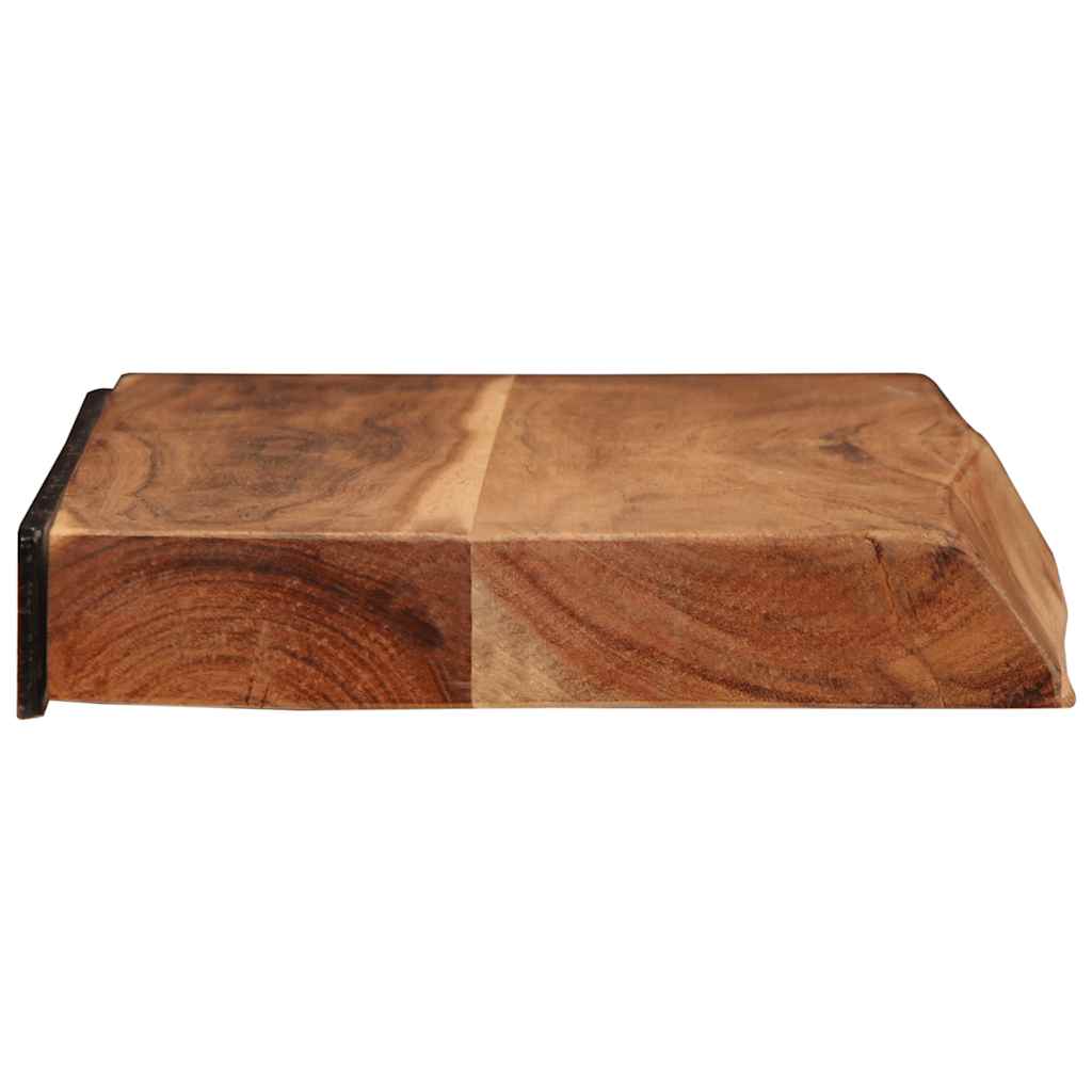 Étagères murales 2 pcs 60x20x3,5 cm bois massif d'acacia - XIOS