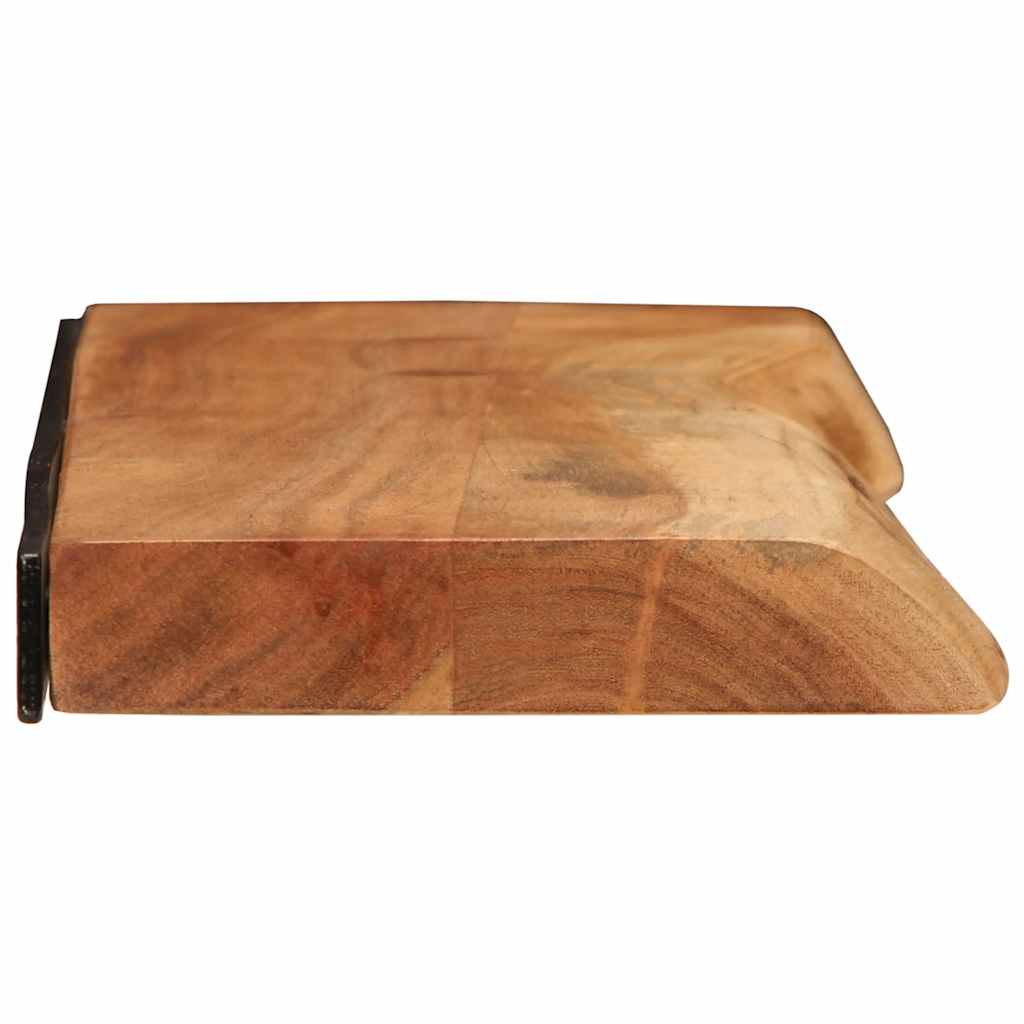Étagères murales 2 pcs 80x20x3,5 cm bois massif d'acacia - XIOS