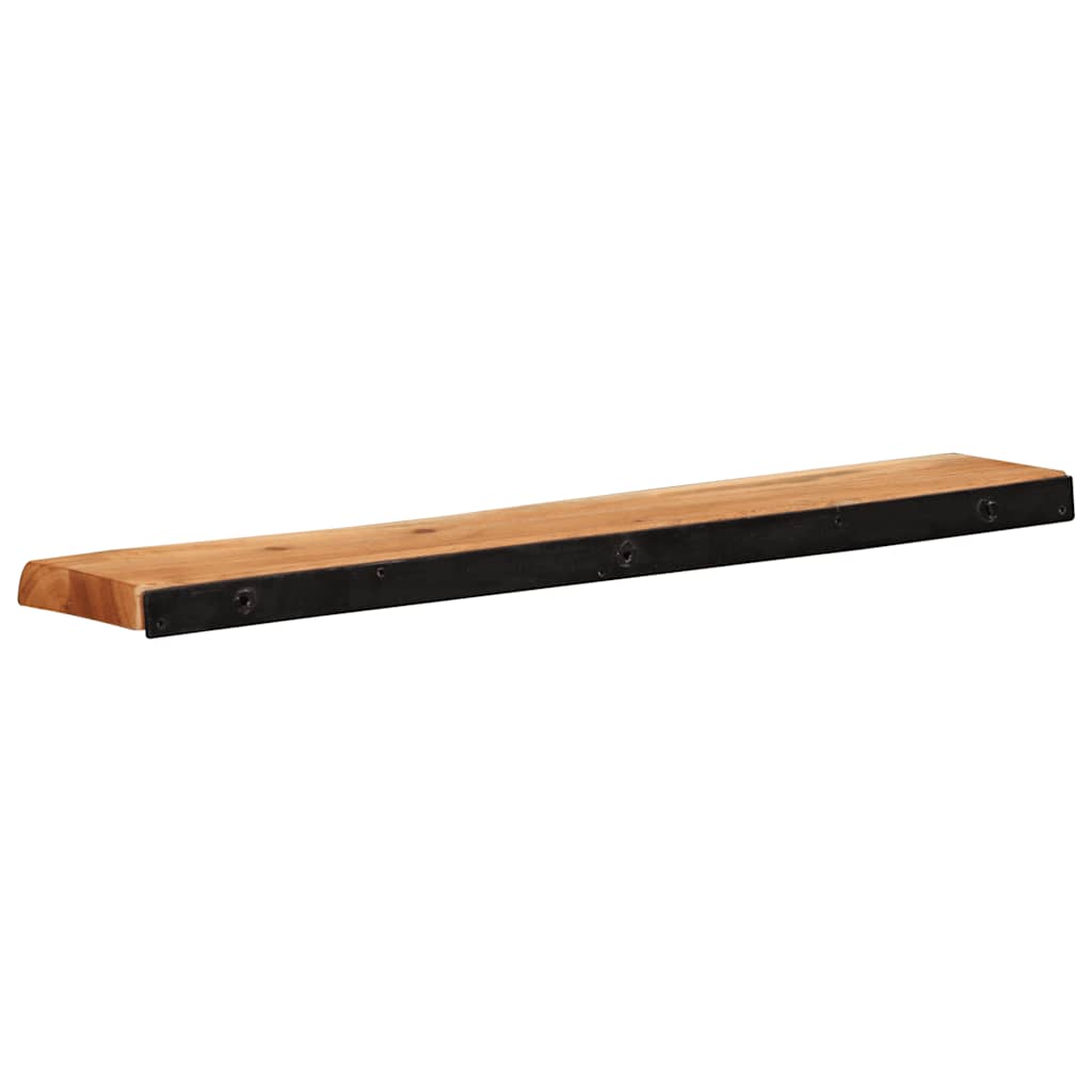 Étagères murales 2 pcs 80x20x3,5 cm bois massif d'acacia - XIOS