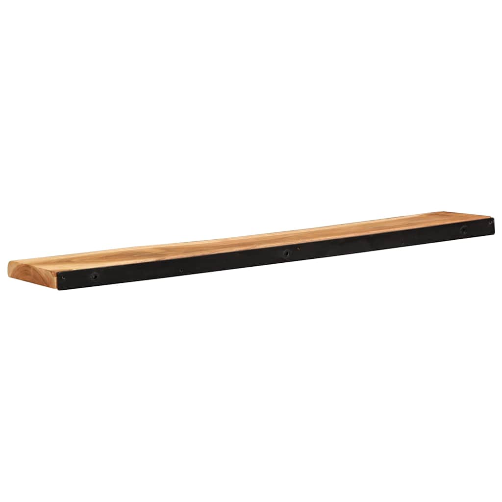 Étagères murales 2 pcs 100x20x3,5 cm bois massif d'acacia - XIOS