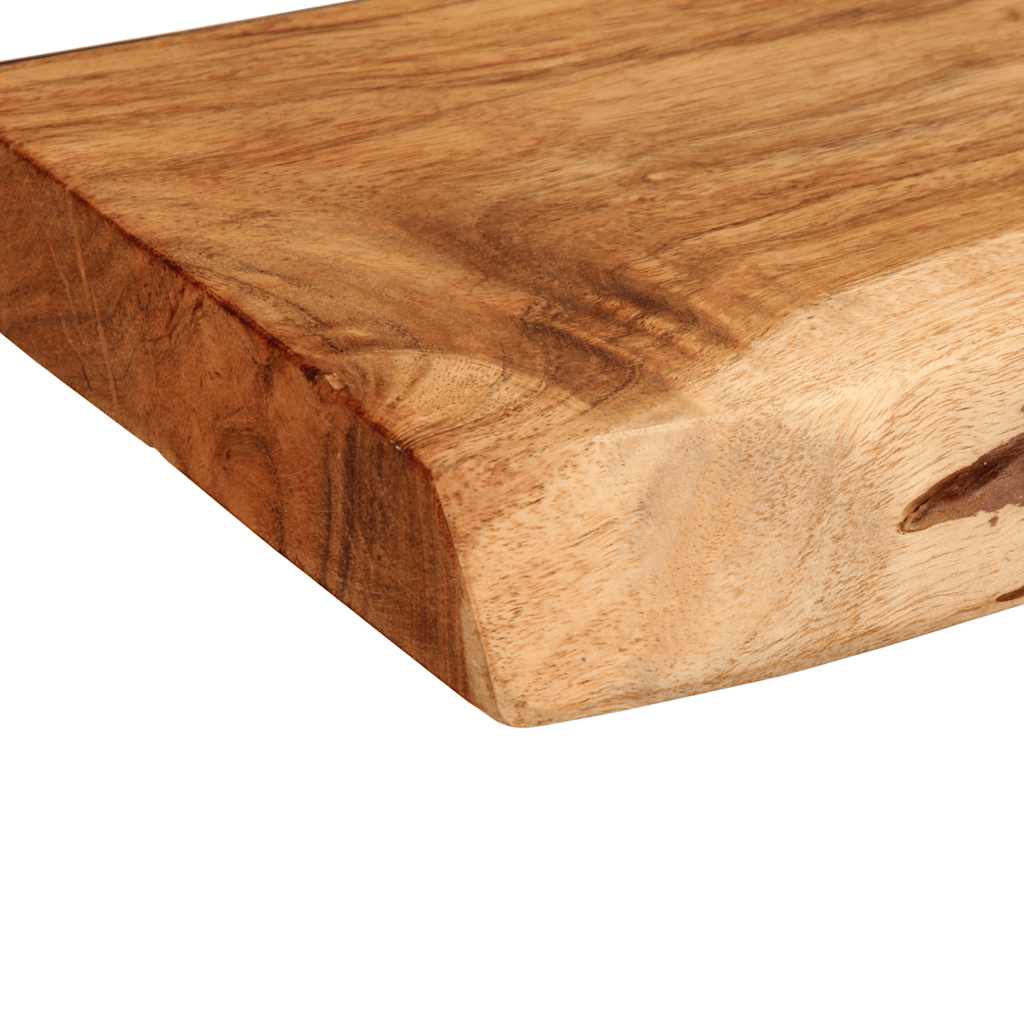 Étagères murales 2 pcs 100x20x3,5 cm bois massif d'acacia - XIOS