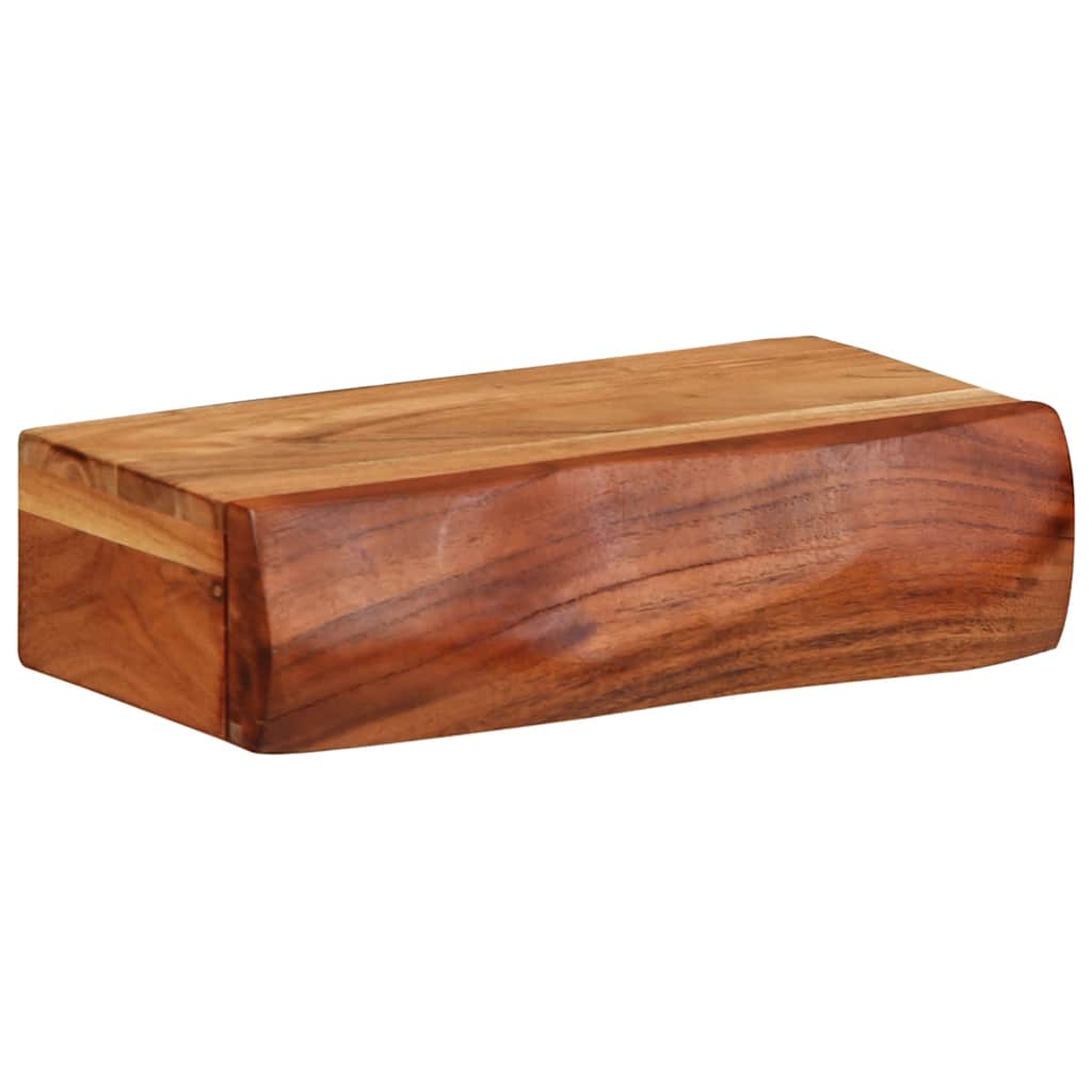 Étagères murales 2 pcs 30x17x8 cm bois massif d'acacia - XIOS