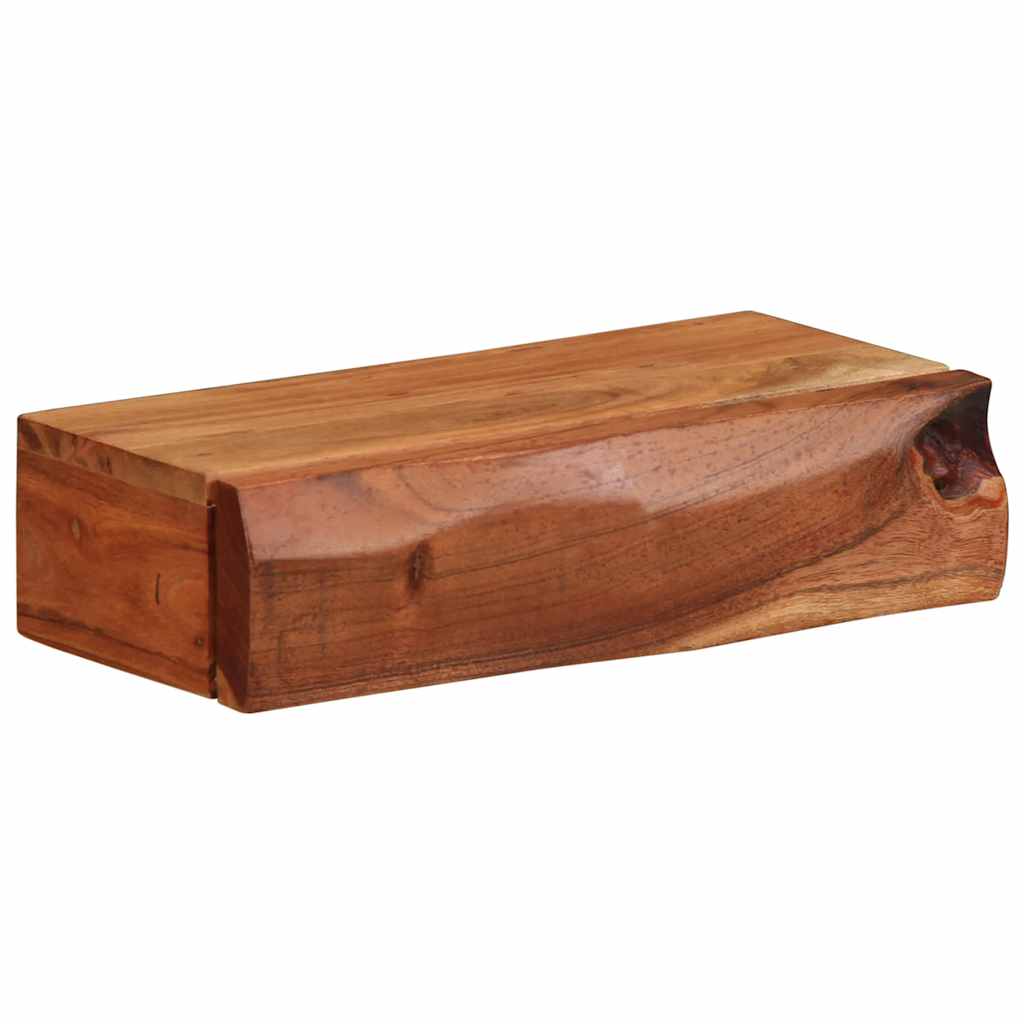 Étagères murales 2 pcs 30x17x8 cm bois massif d'acacia - XIOS