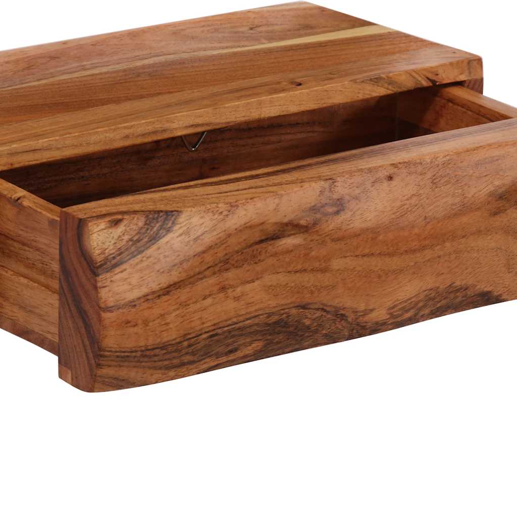 Étagères murales 2 pcs 30x17x8 cm bois massif d'acacia - XIOS