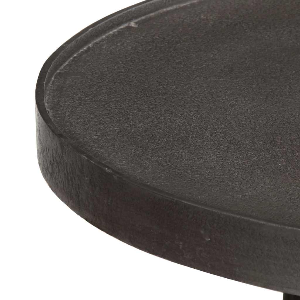 Table basse 2 pcs en bois d'ingénierie noir - XIOS