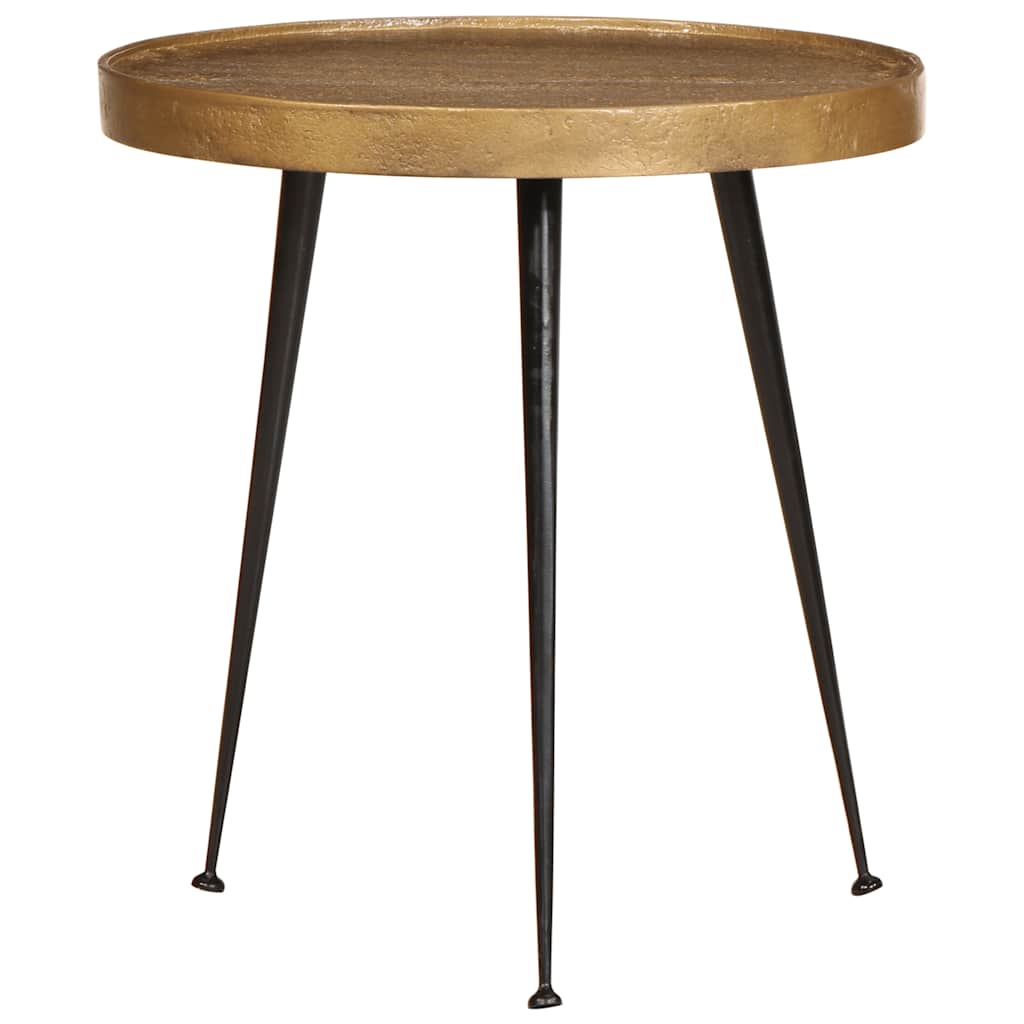 Table basse 2 pcs en bois d'ingénierie doré - XIOS