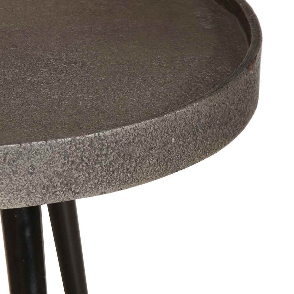 Table basse 2 pcs en bois composite argenté - XIOS