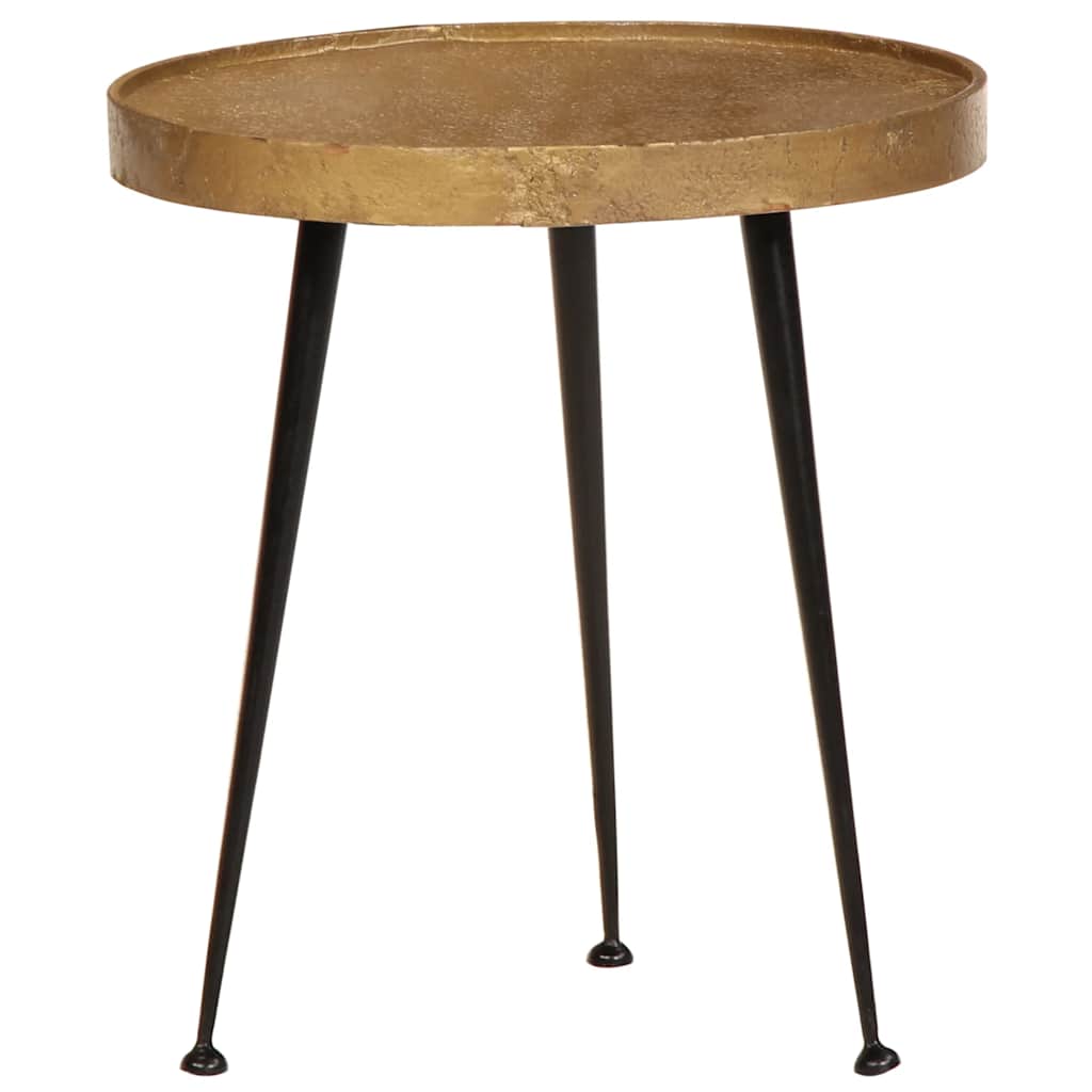 Table basse 3 pcs en bois d'ingénierie doré - XIOS