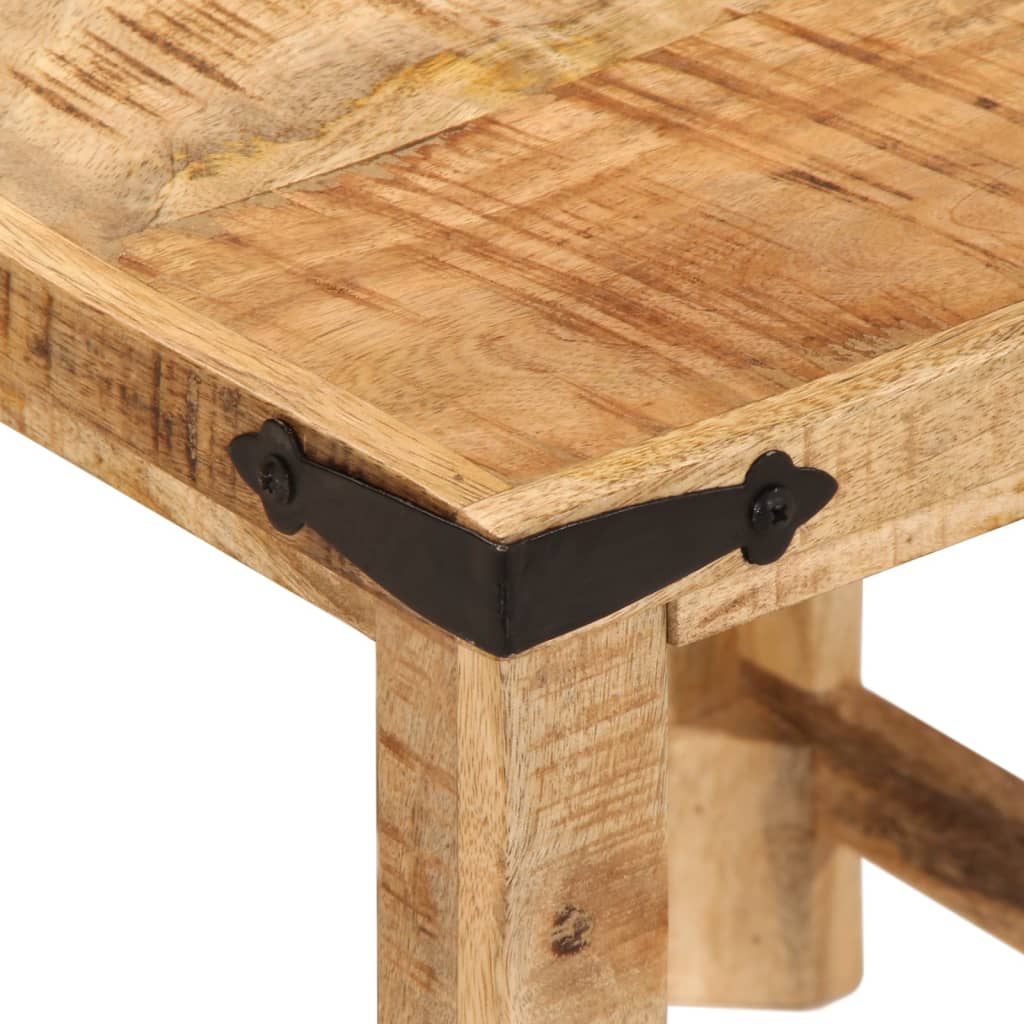Tables d'appoint gigognes 3 pcs bois de manguier massif brut - XIOS