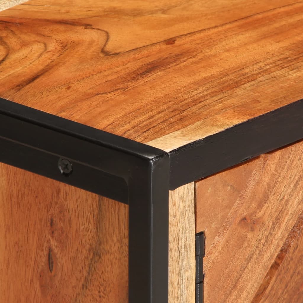 Table basse 90x55x40 cm bois massif d'acacia - XIOS