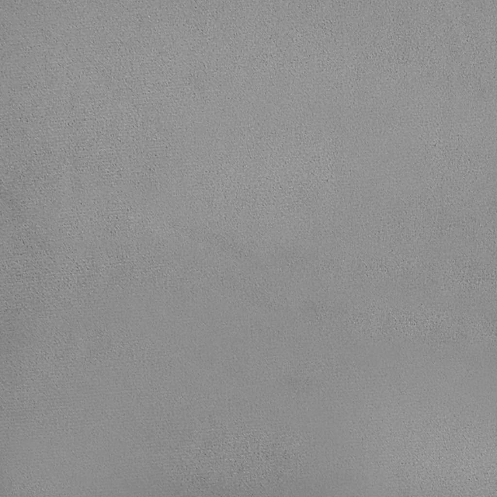 Canapé-lit à 2 places gris clair velours - XIOS