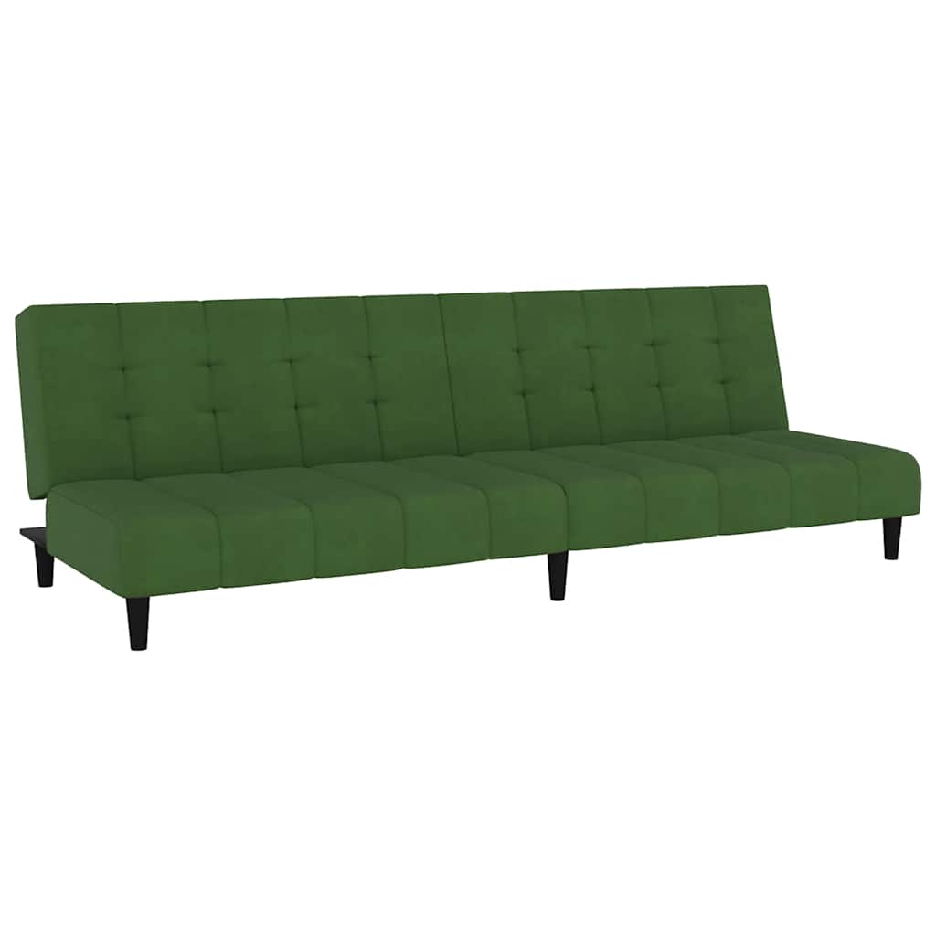 Canapé-lit à 2 places vert foncé velours - XIOS