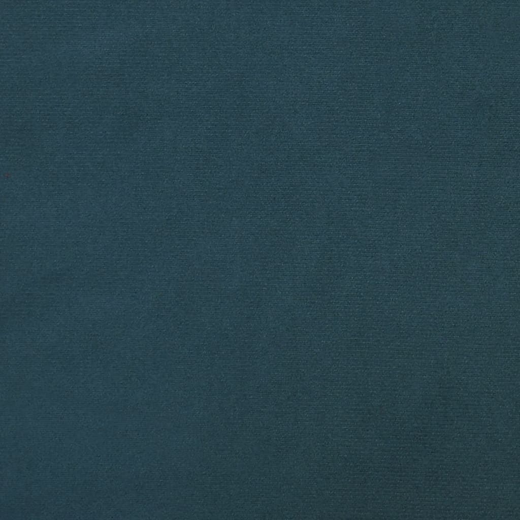 Canapé-lit à 2 places avec deux oreillers bleu velours - XIOS