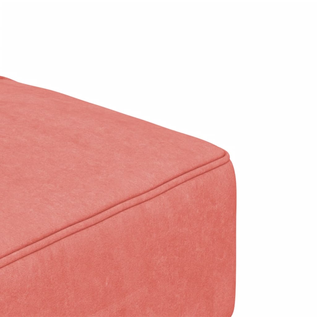 Canapé-lit à 2 places avec deux oreillers Rose Velours - XIOS