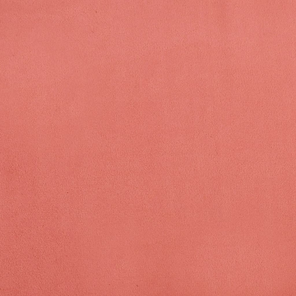 Canapé-lit à 2 places avec deux oreillers Rose Velours - XIOS