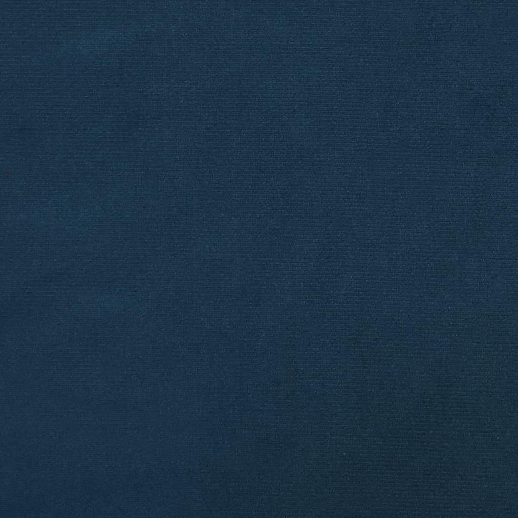 Canapé-lit à 2 places avec deux oreillers bleu velours - XIOS