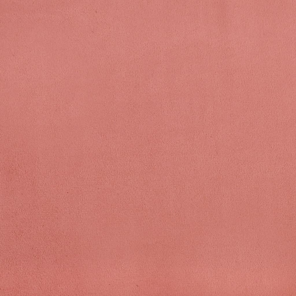 Canapé-lit à 2 places avec deux oreillers Rose Velours - XIOS