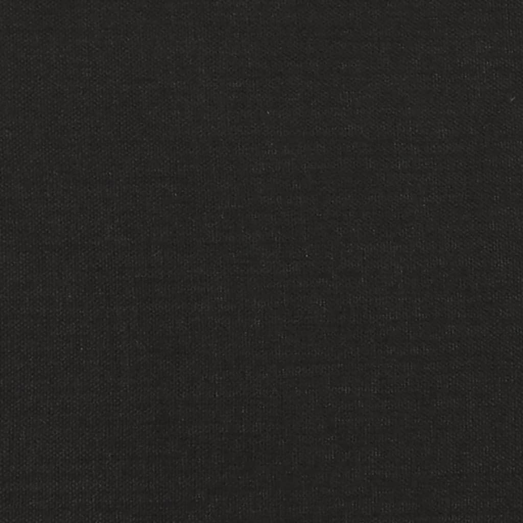 Canapé-lit à 2 places avec deux oreillers noir tissu - XIOS