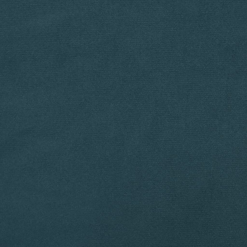 Canapé-lit à 2 places avec deux oreillers bleu velours - XIOS