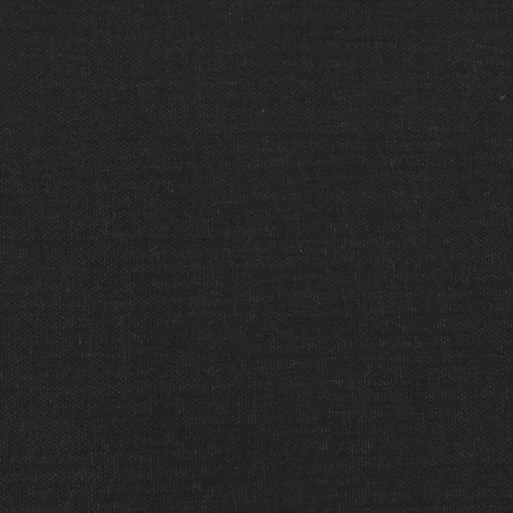 Canapé-lit à 2 places avec deux oreillers noir tissu - XIOS
