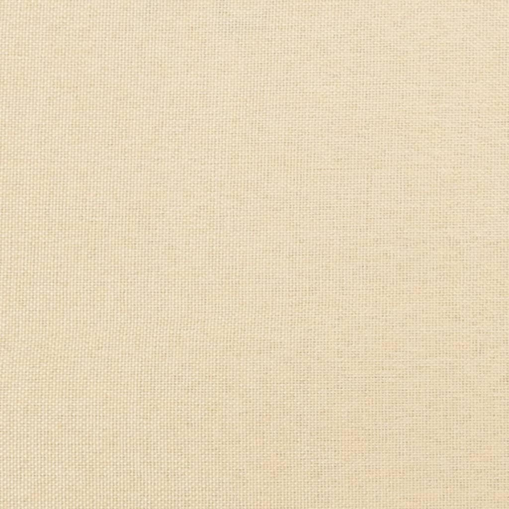 Canapé-lit à 2 places avec deux oreillers crème tissu - XIOS