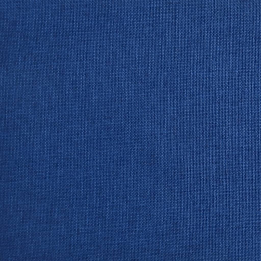 Canapé-lit à 2 places avec deux oreillers bleu tissu - XIOS