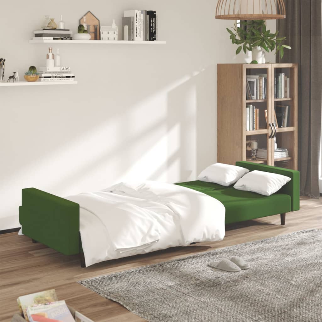 Canapé-lit à 2 places vert foncé velours - XIOS