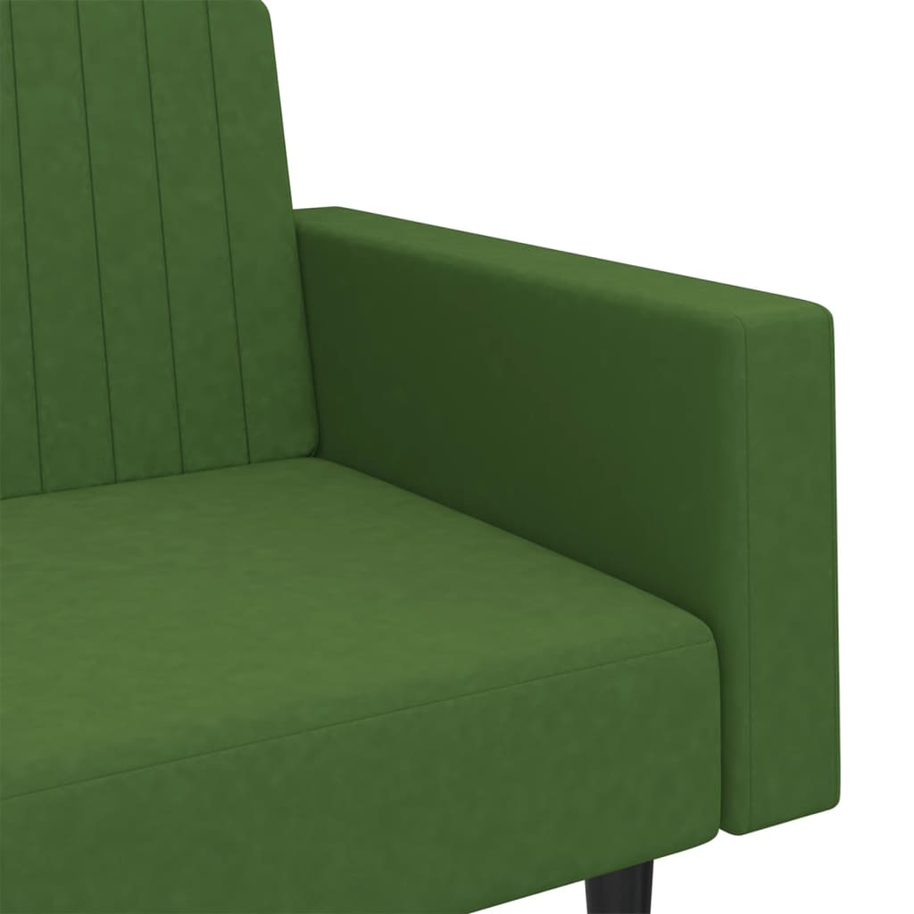 Canapé-lit à 2 places vert foncé velours - XIOS