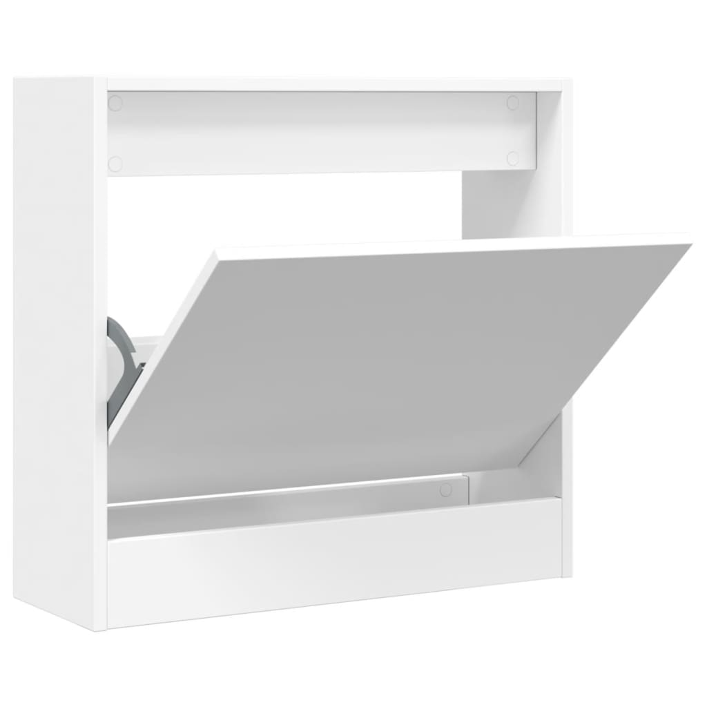 Armoire à chaussures blanc 60x21x57 cm bois d'ingénierie - XIOS