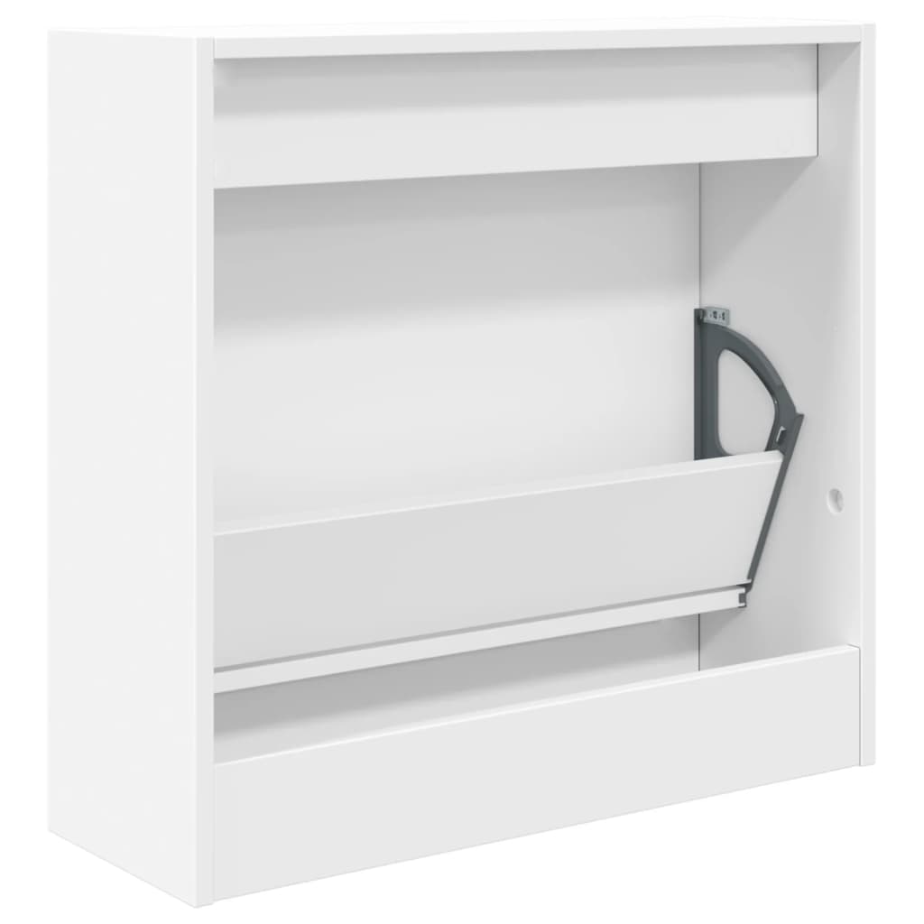 Armoire à chaussures blanc 60x21x57 cm bois d'ingénierie - XIOS