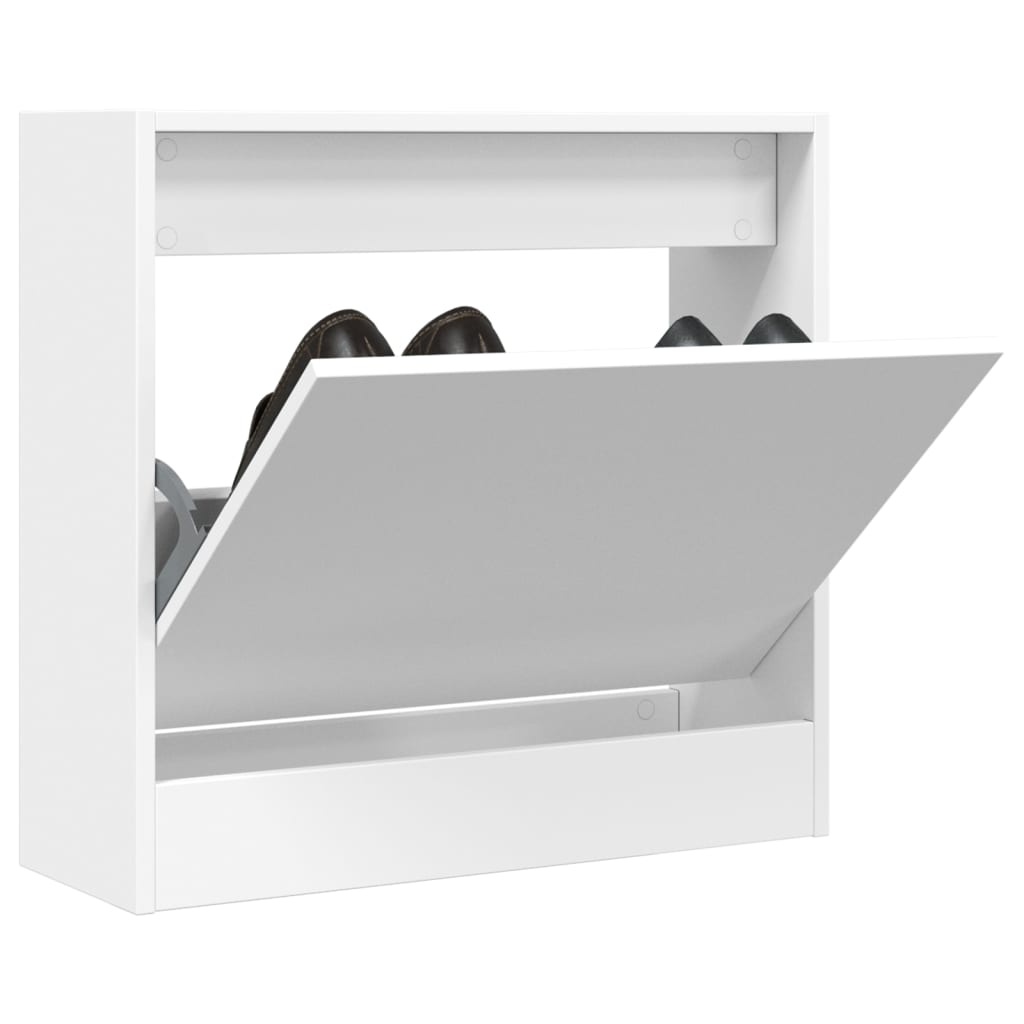Armoire à chaussures blanc 60x21x57 cm bois d'ingénierie - XIOS