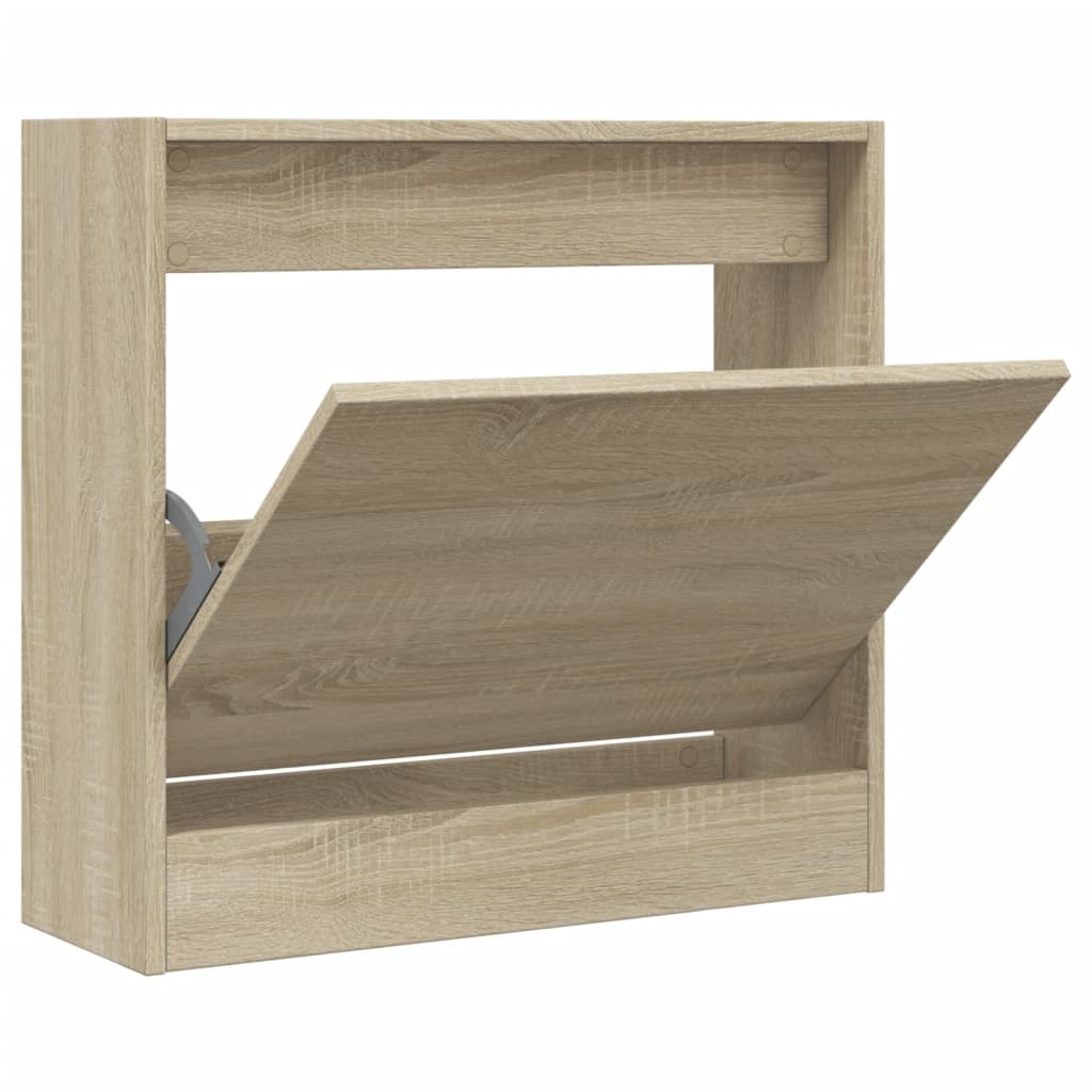 Armoire à chaussures chêne sonoma 60x21x57 cm bois d'ingénierie - XIOS