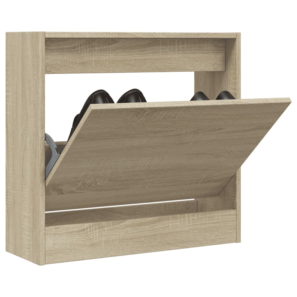 Armoire à chaussures chêne sonoma 60x21x57 cm bois d'ingénierie - XIOS