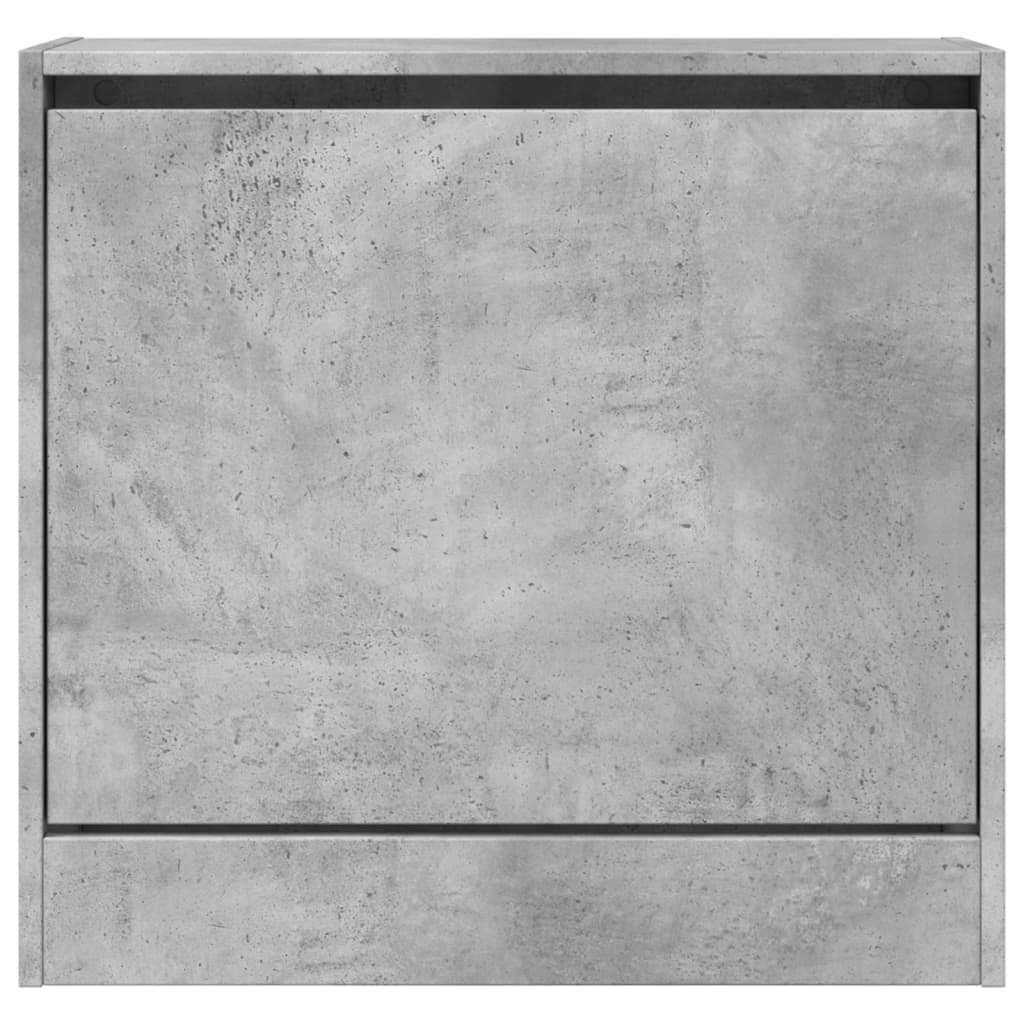 Armoire à chaussures gris béton 60x21x57 cm bois d'ingénierie - XIOS