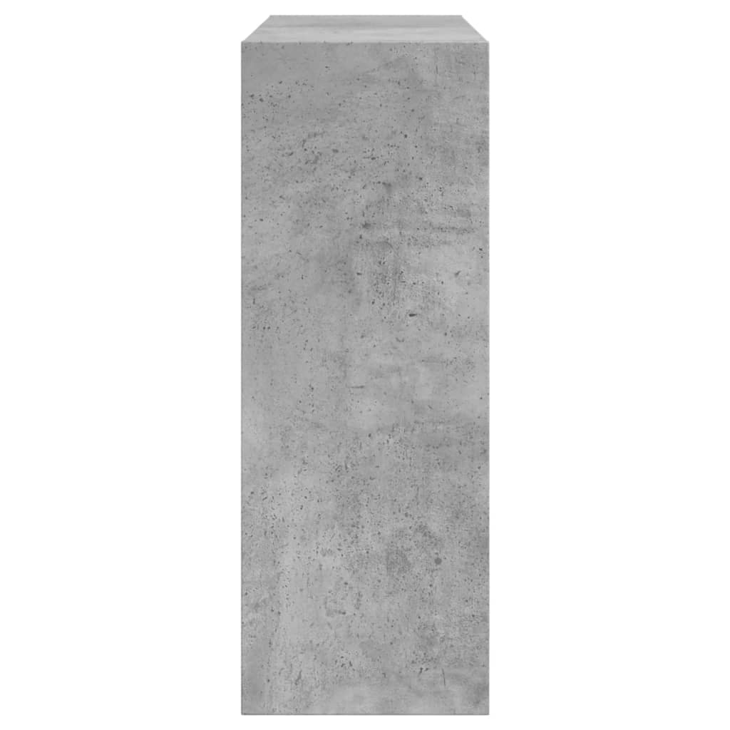Armoire à chaussures gris béton 60x21x57 cm bois d'ingénierie - XIOS