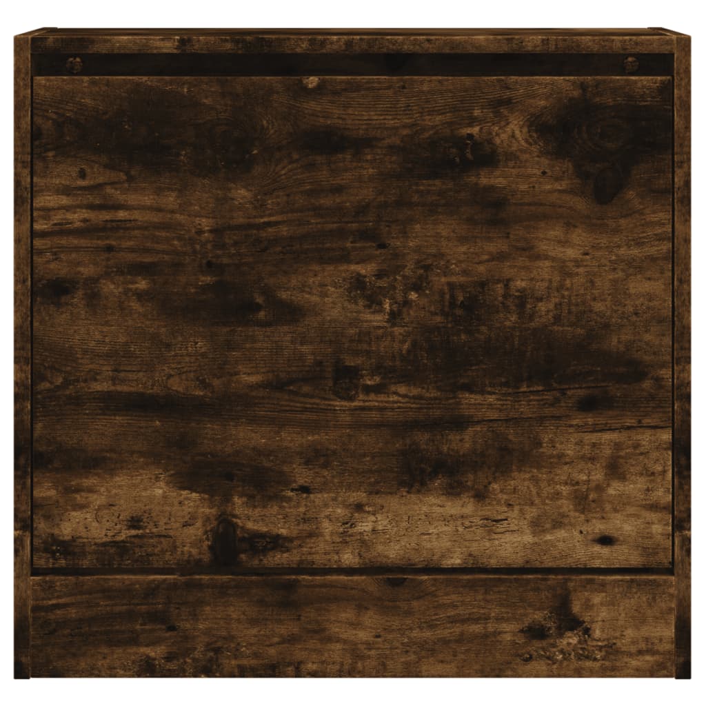 Armoire à chaussures chêne fumé 60x21x57 cm bois d'ingénierie - XIOS