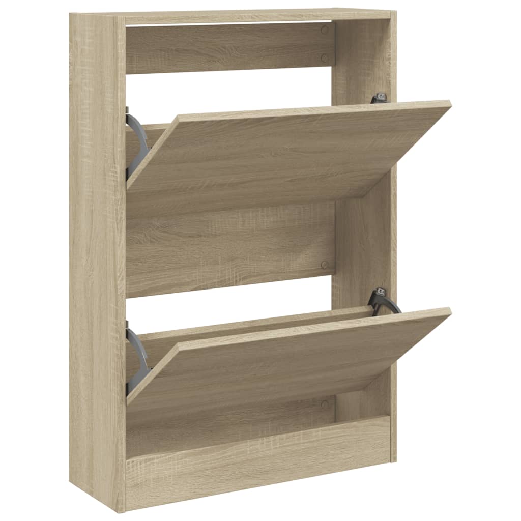 Armoire à chaussures chêne sonoma 60x21x87,5 cm bois ingénierie - XIOS
