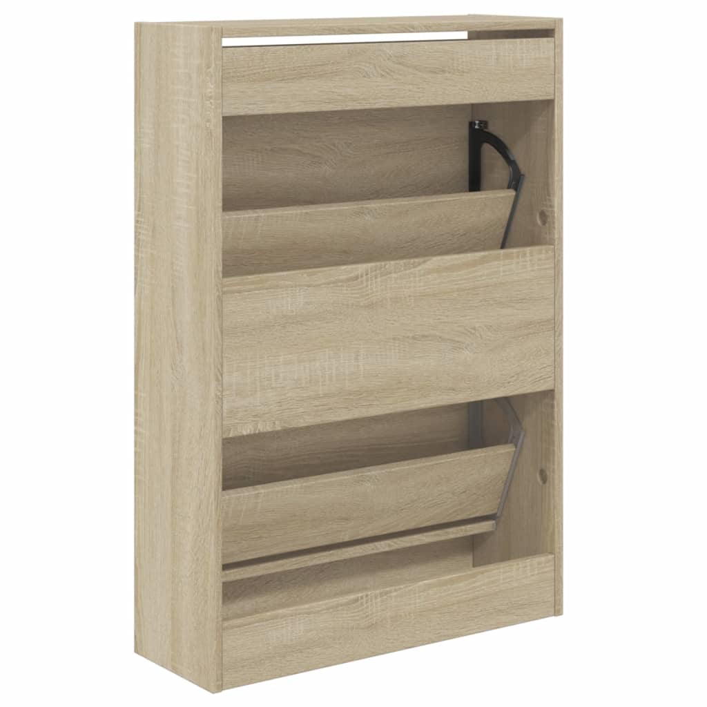 Armoire à chaussures chêne sonoma 60x21x87,5 cm bois ingénierie - XIOS