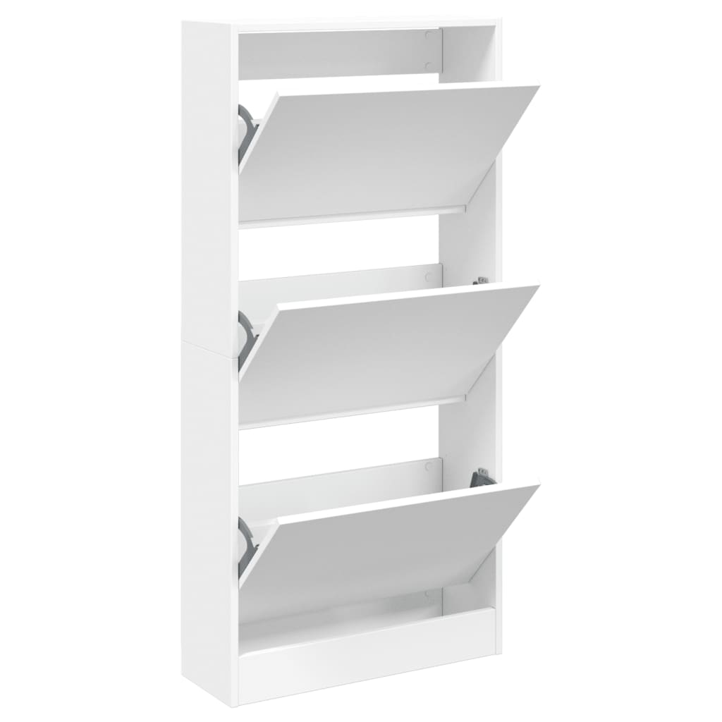 Armoire à chaussures blanc 60x21x125,5 cm bois d'ingénierie - XIOS